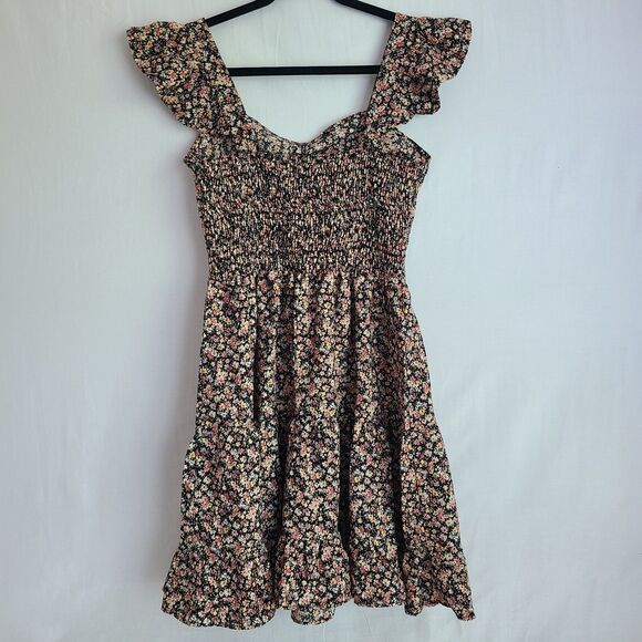 Pretty Garden Women's Floral Ruffle Sleeve Midi Dress Size Medium - Picture 9 of 9